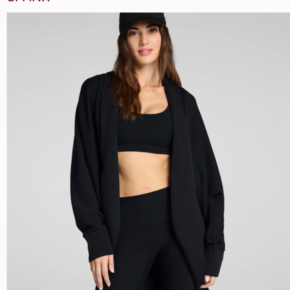 Spanx Air Essentials Wrap Cardigan - Black XS